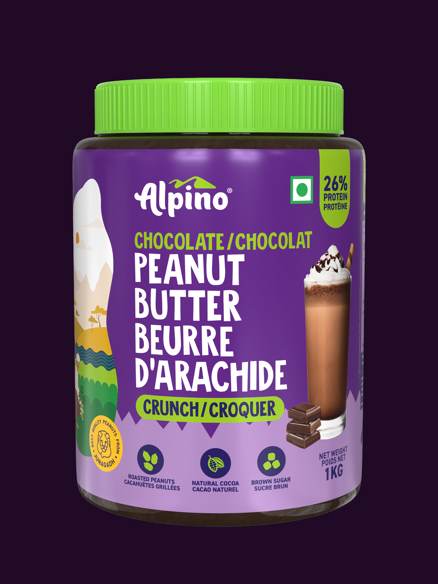 Alpino Chocolate Peanut Butter Crunchy