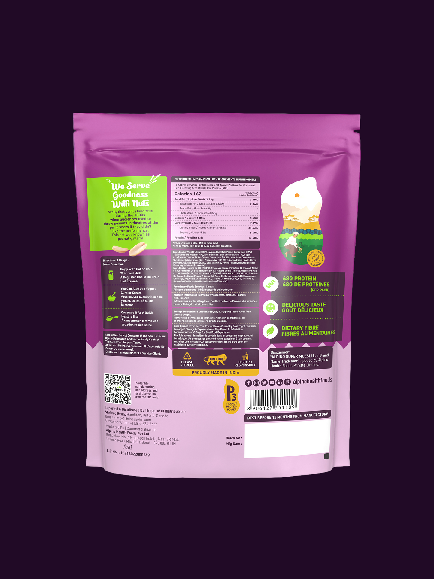 Alpino Super Muesli Chocolate
