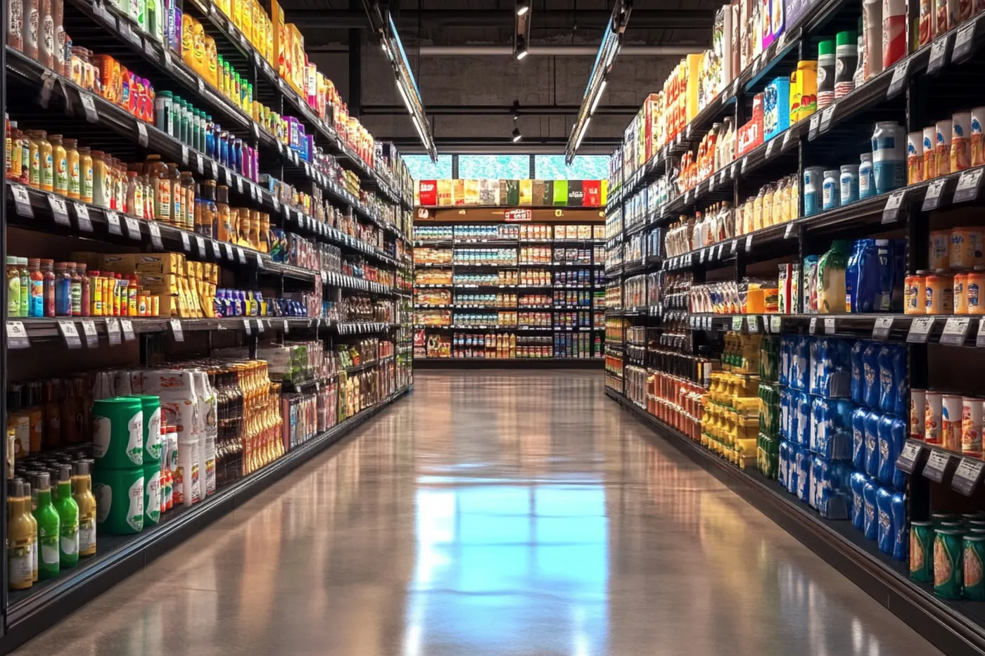 Supermarket and grocery chain aisle