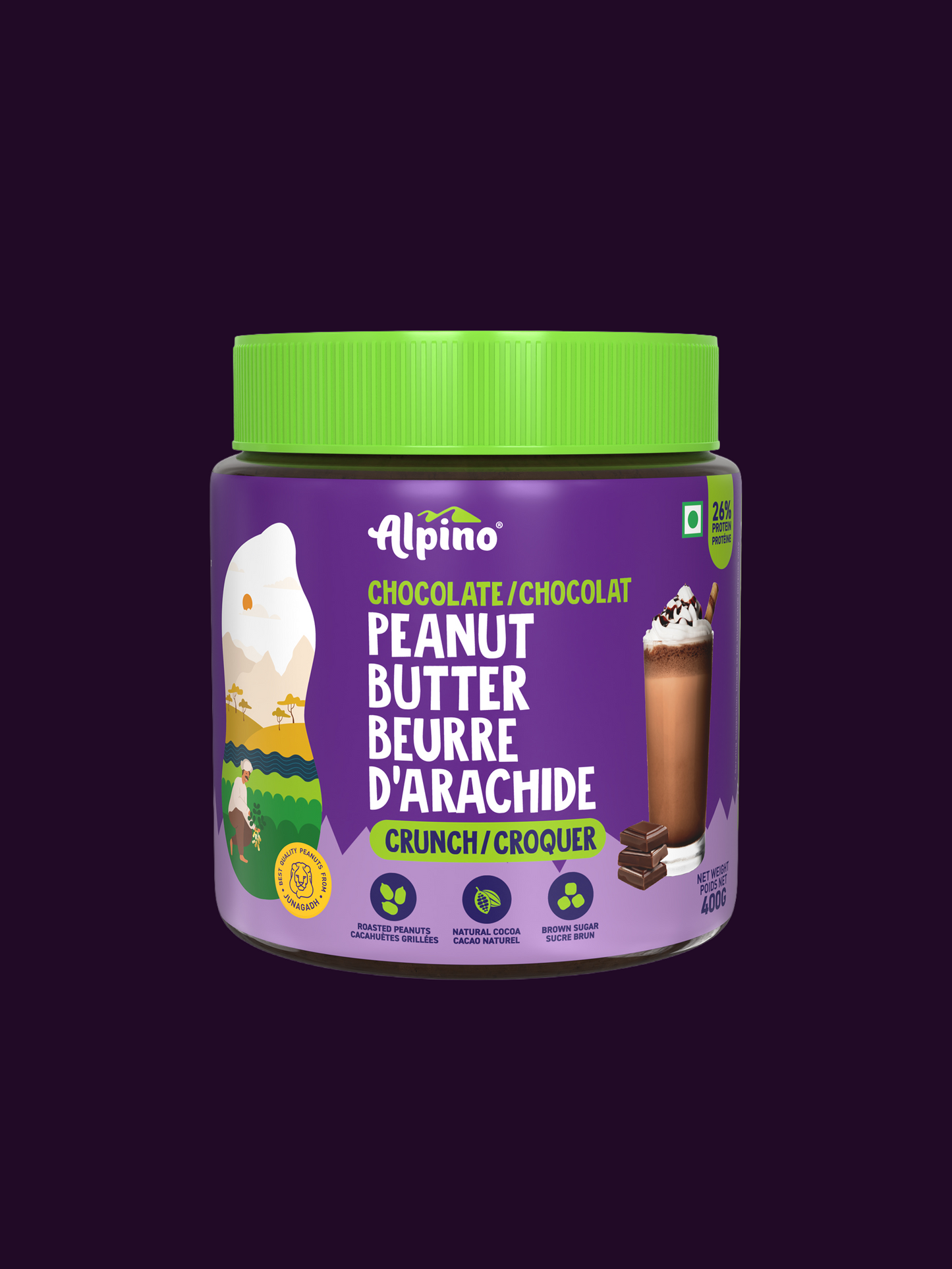 Alpino Chocolate Peanut Butter Crunchy