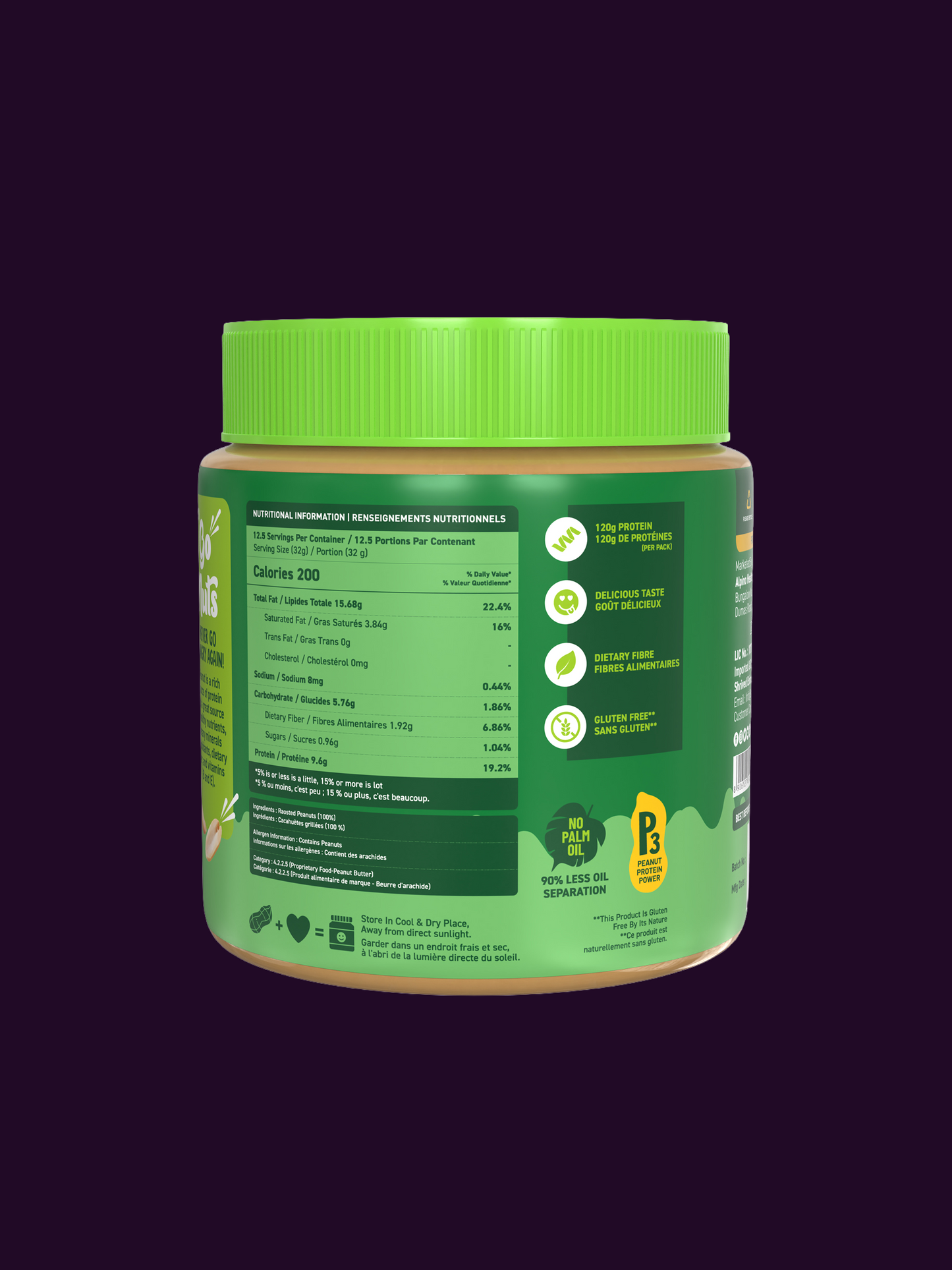 Alpino Natural Peanut Butter Smooth