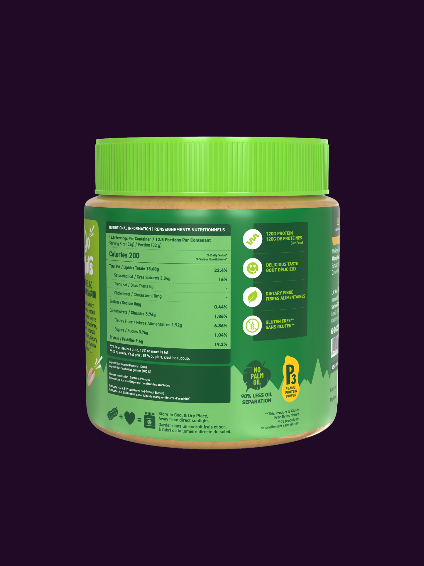 Alpino Natural Peanut Butter Crunchy